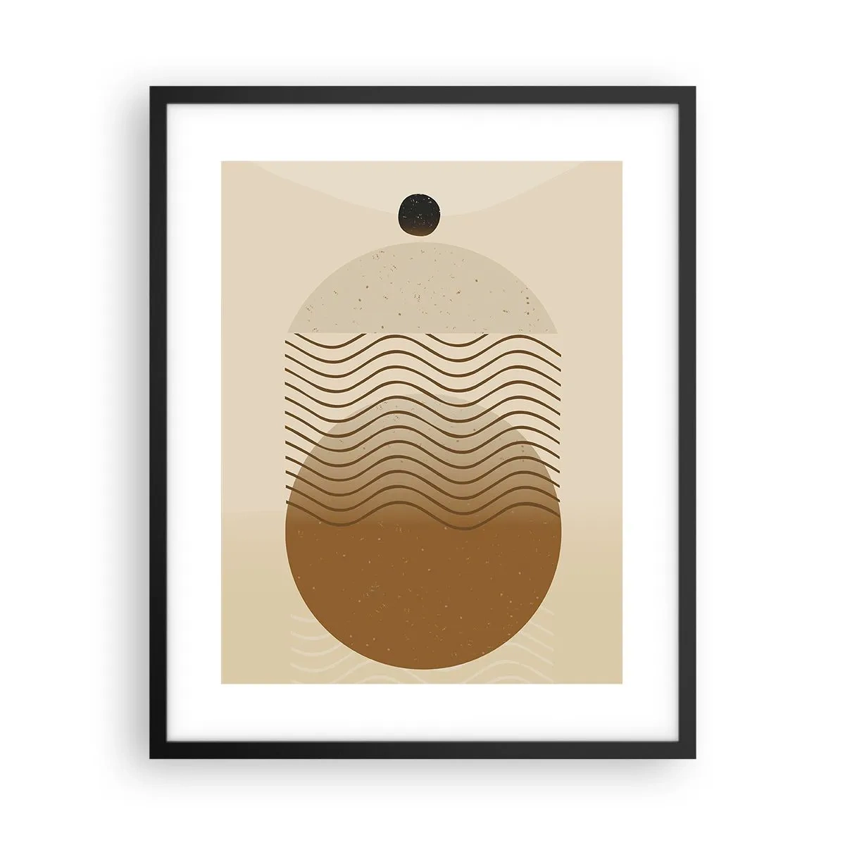 Poster în ramă neagră - Despre originea figurilor geometrice - 40x50 cm