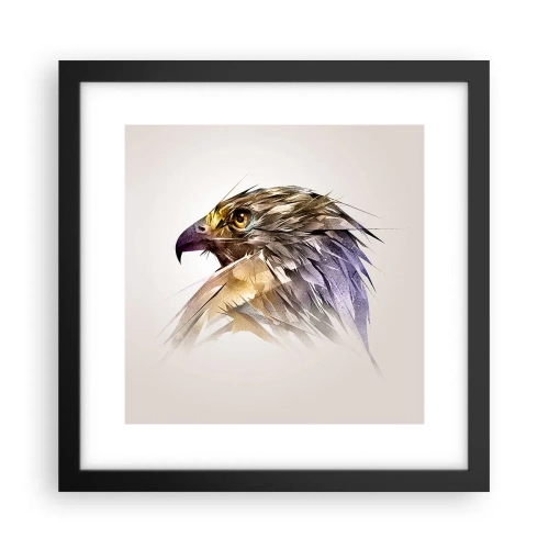 Poster în ramă neagră - Portretul unui războinic - 30x30 cm