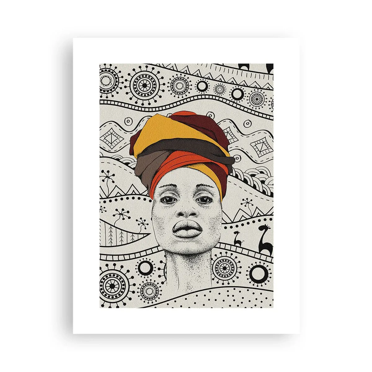 Poster - Portret african - 30x40 cm