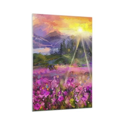Tablou pe sticlă - Într-o vale sub protecția soarelui - 70x100 cm