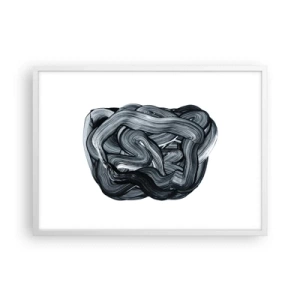 Poster în ramă albă - Nu este atât de simplu - 70x50 cm