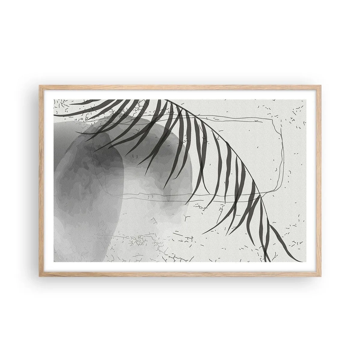 Poster în ramă de stejar deschis - Exotismul subtil al naturii - 91x61 cm