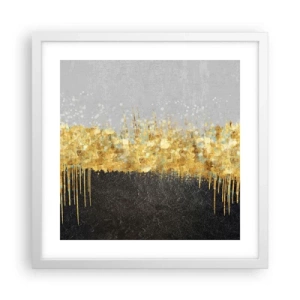 Poster în ramă albă - Înăuntru și în sus - 40x40 cm