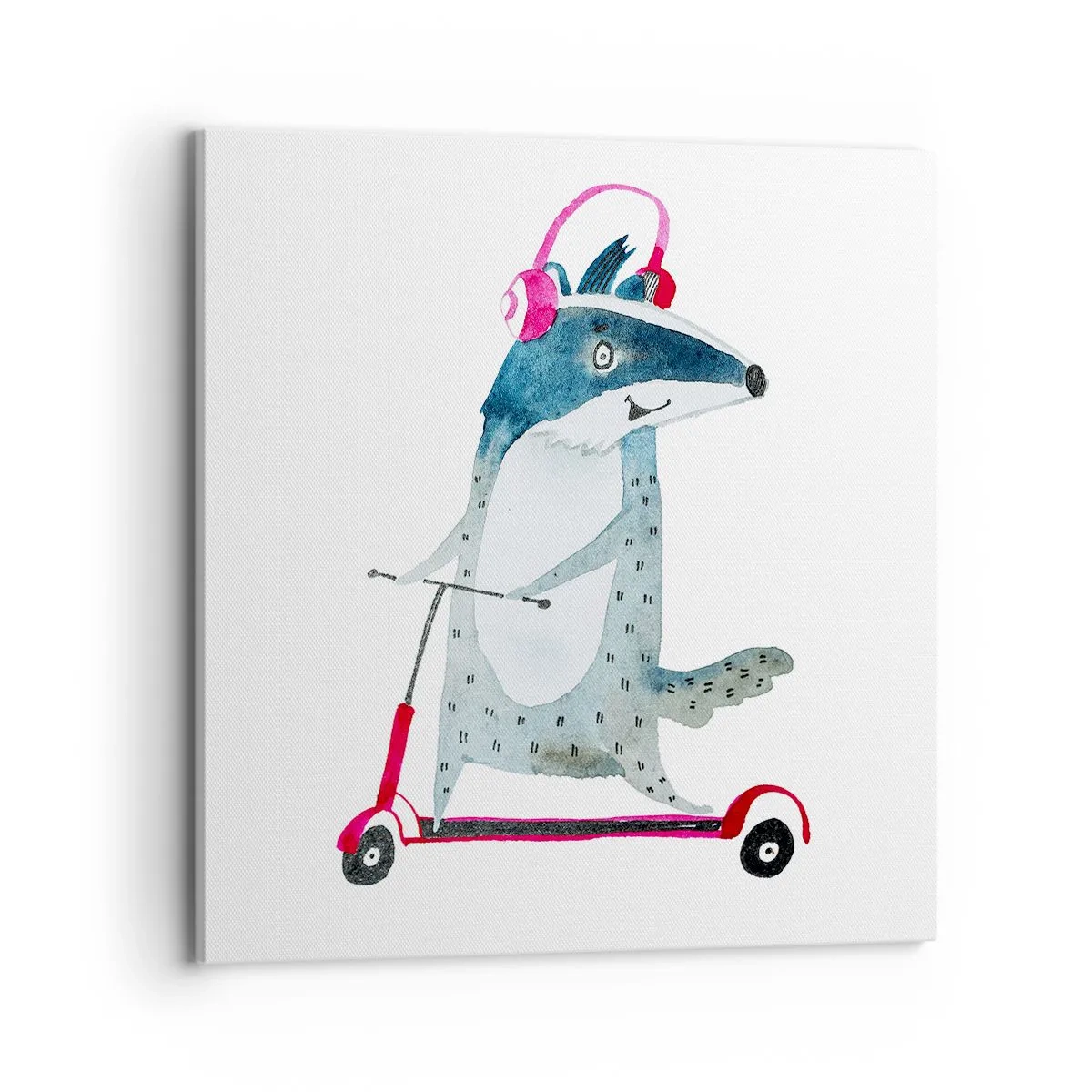 Tablou pe pânză - Bucurie de bursuc - 70x70 cm