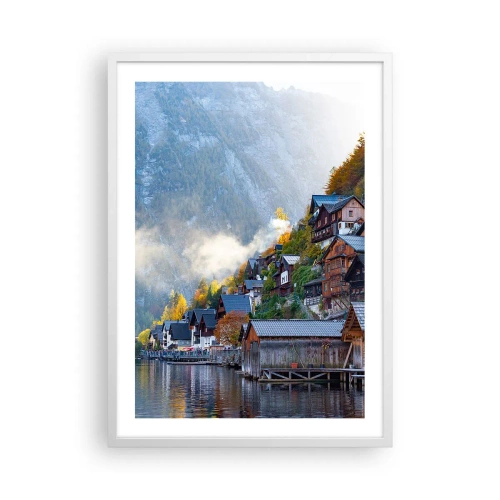 Poster în ramă albă - Atmosferă alpină - 50x70 cm