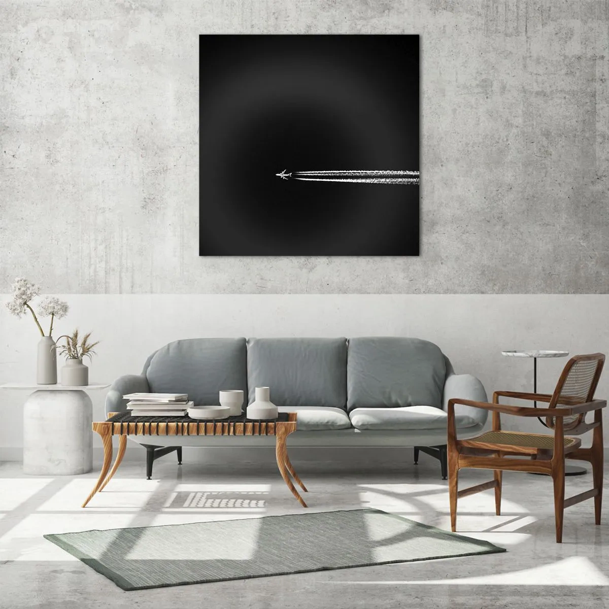 Tablou pe sticlă - Într-o altă dimensiune - 60x60 cm