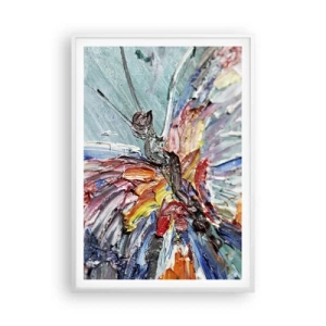 Poster în ramă albă - Pictat de natura - 70x100 cm