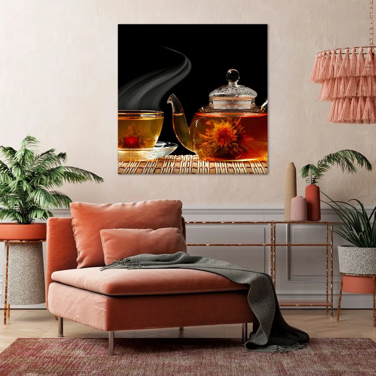 Tablou pe pânză - Magia și arta preparării ceaiului - 40x40 cm