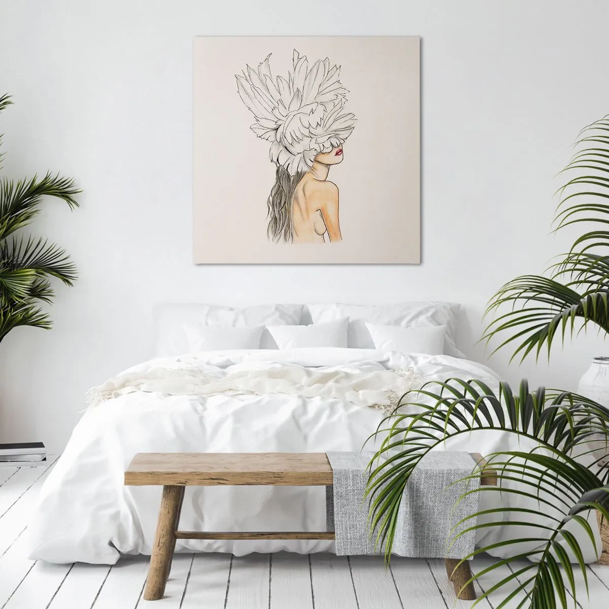 Tablou pe pânză - Frumusețe încoronată - 60x60 cm