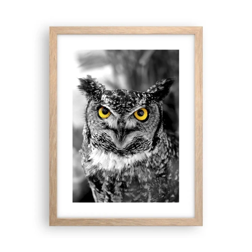 Poster în ramă de stejar deschis - Nimic nu poate fi ascuns - 30x40 cm