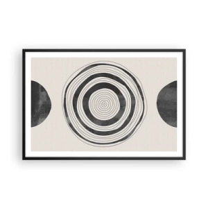 Poster în ramă neagră - Centrul cel mai important - 91x61 cm