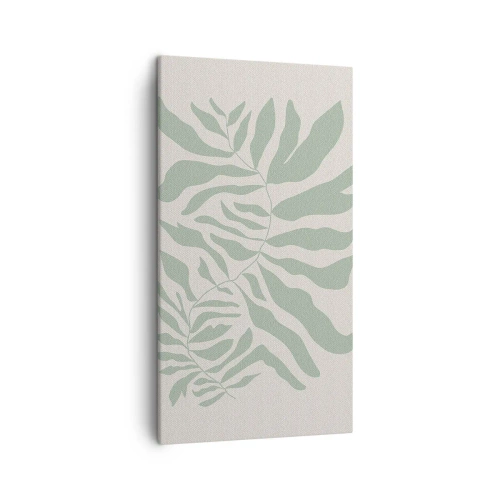 Tablou pe pânză - Ramura de smarald - 45x80 cm