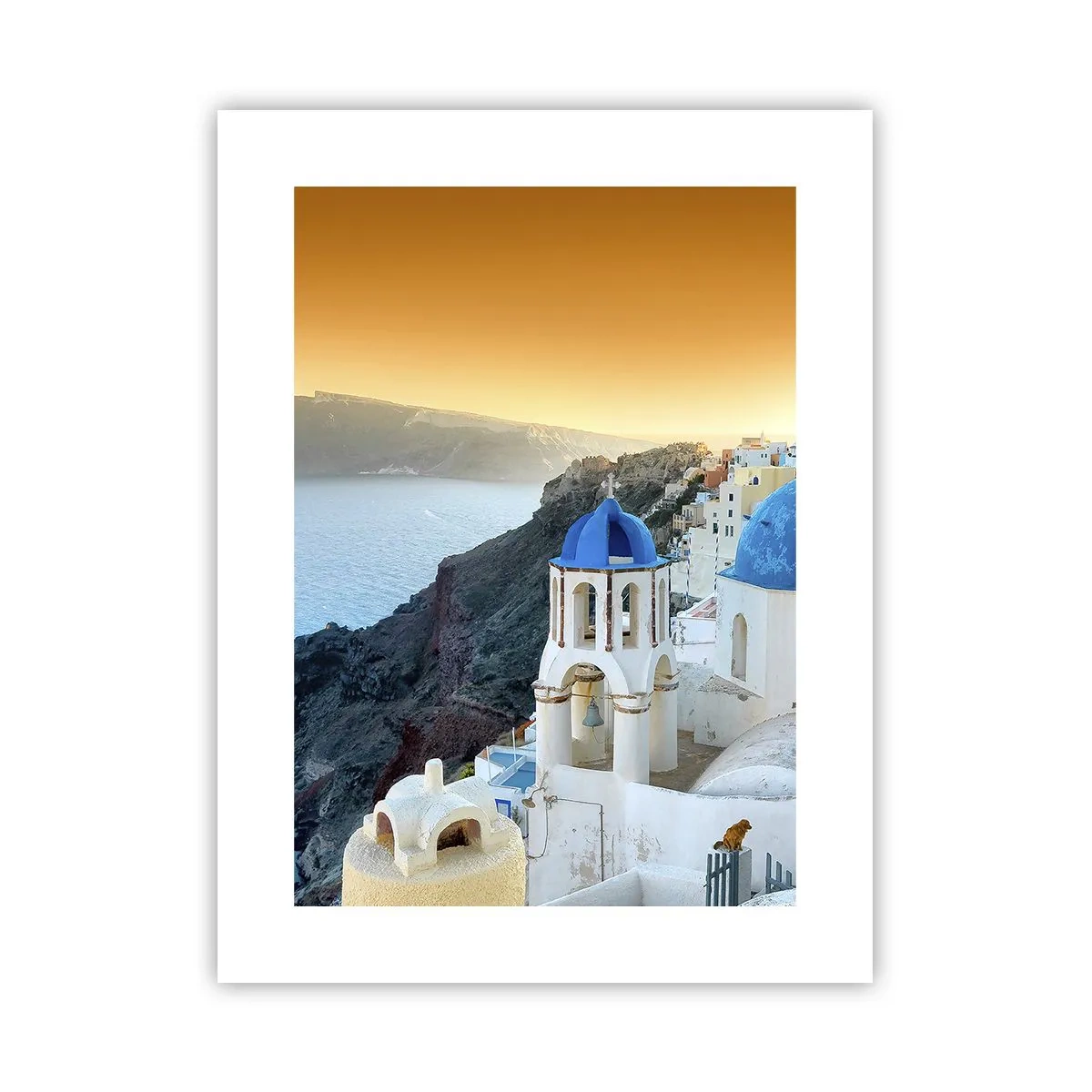 Poster - Santorini - îmbrățișat de stânci - 30x40 cm