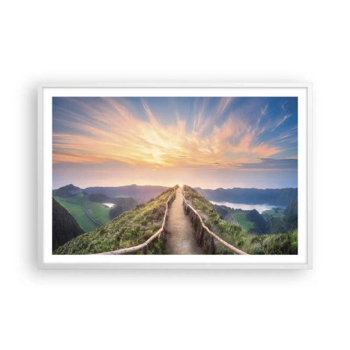 Poster în ramă albă - Aproape de cer - 91x61 cm