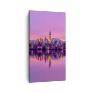 Tablou pe pânză - Insulă de basm la apus  - 45x80 cm