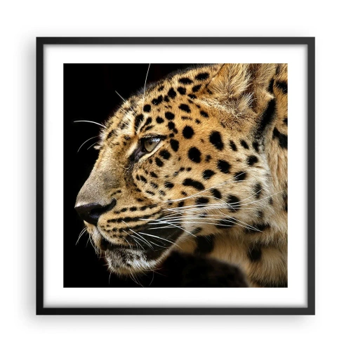 Poster în ramă neagră - Calm, concentrat, pregătit - 50x50 cm