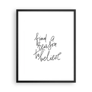 Poster în ramă neagră - Este posibil - 40x50 cm