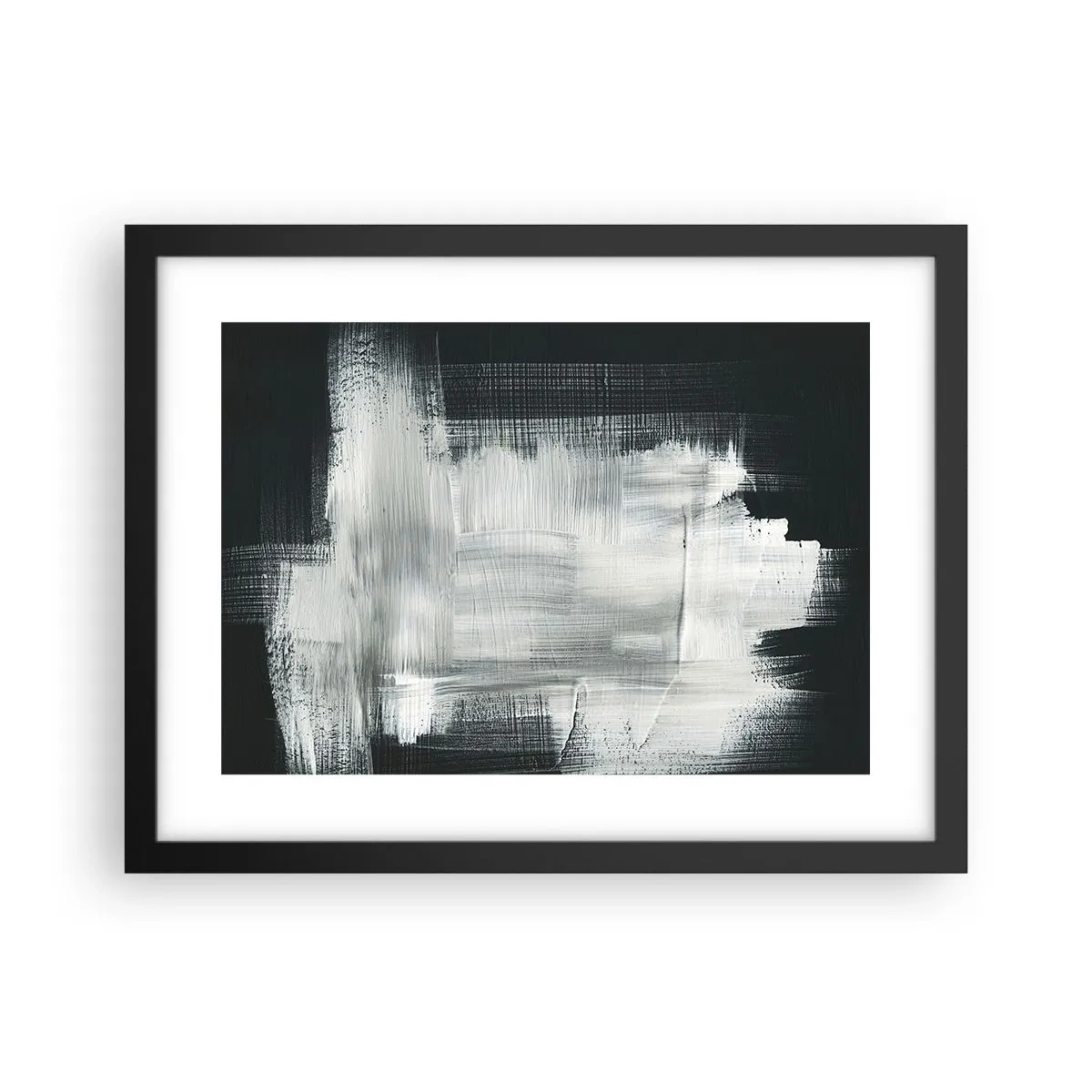 Poster în ramă neagră - Țesut vertical și orizontal - 40x30 cm