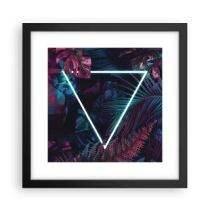 Poster în ramă neagră - Grădină în stil disco - 30x30 cm