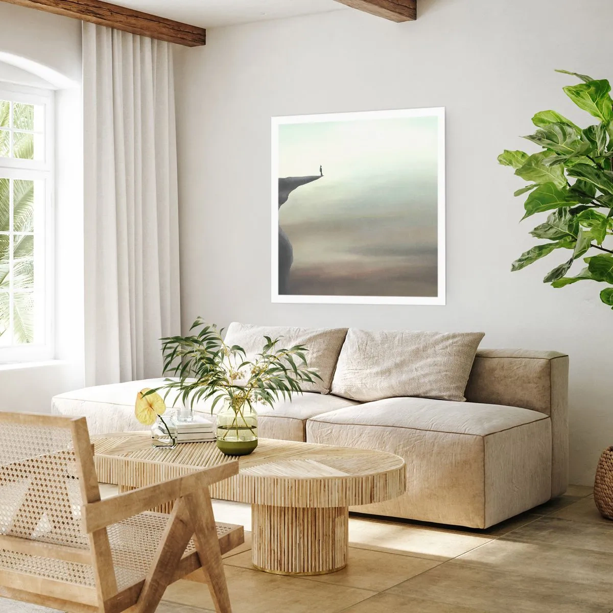 Poster - În sus, bineînțeles! - 60x60 cm