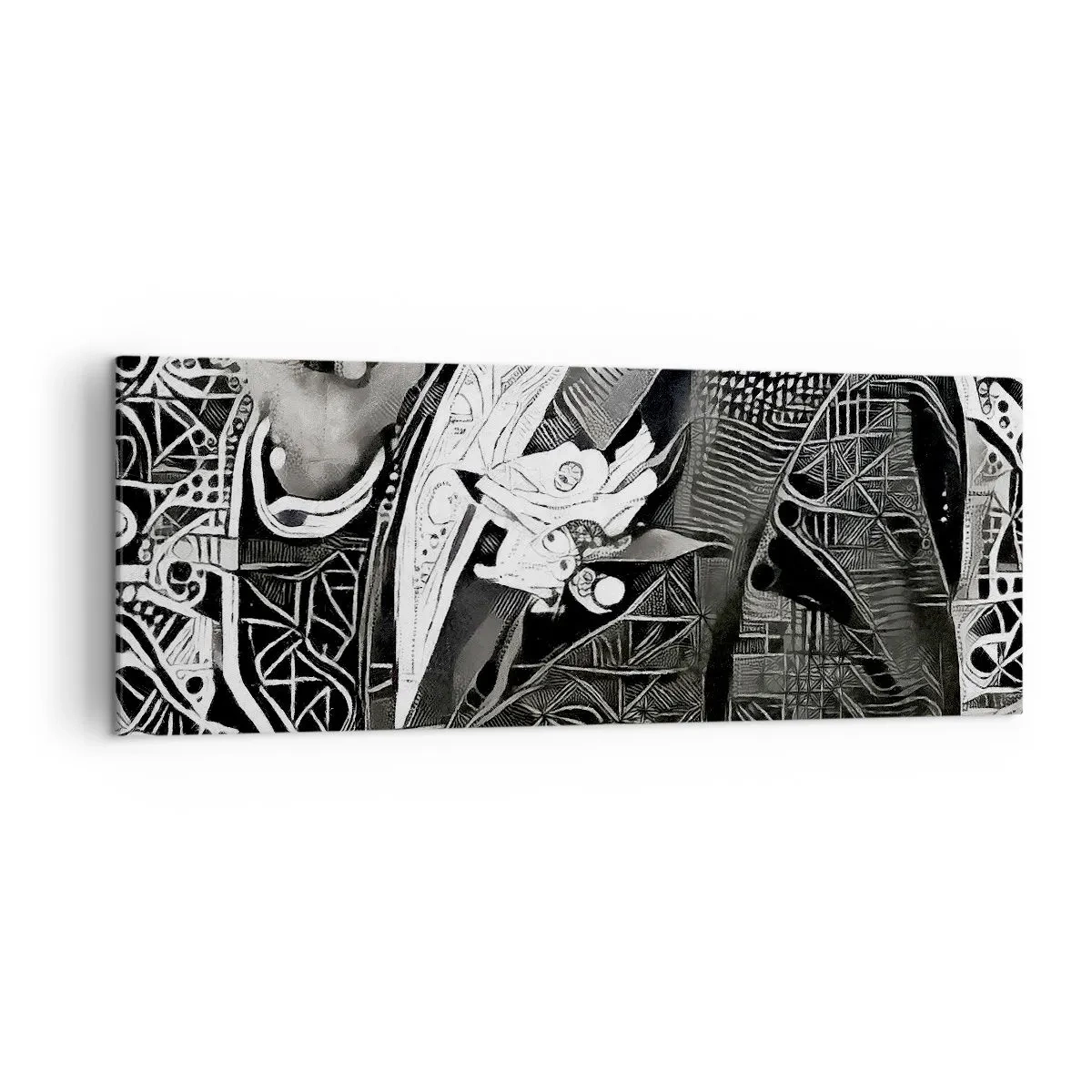 Tablou pe pânză - Doar un om aparent gri - 140x50 cm
