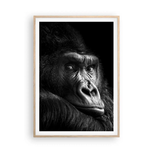 Poster în ramă de stejar deschis - Și la ce te uiți? - 70x100 cm