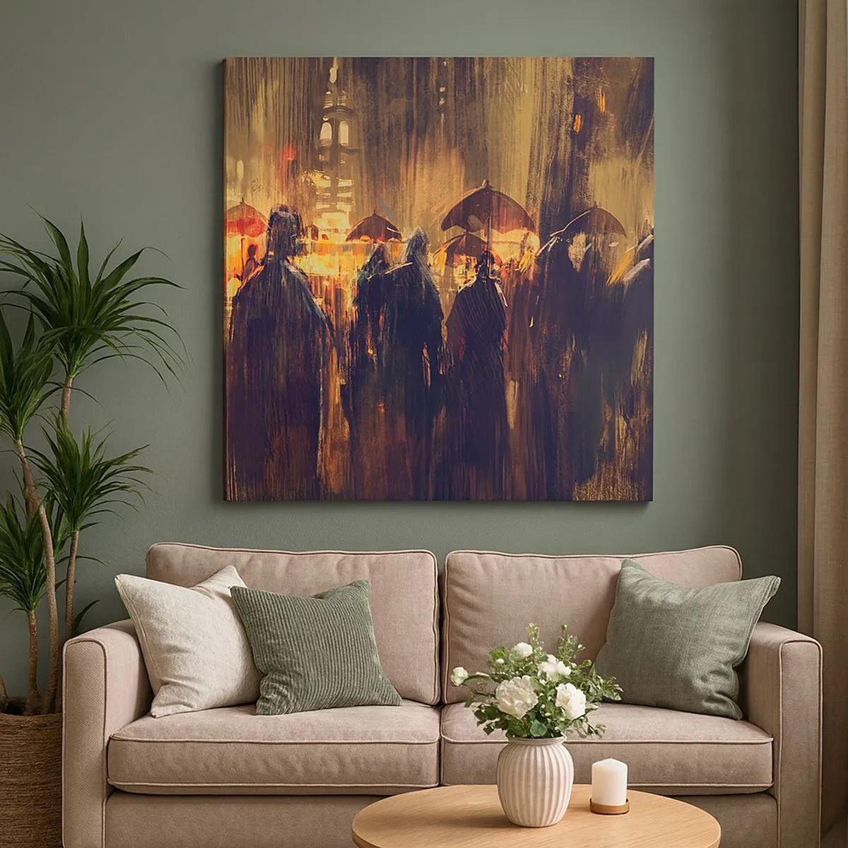 Tablou pe pânză - Urmașii ploii - 30x30 cm