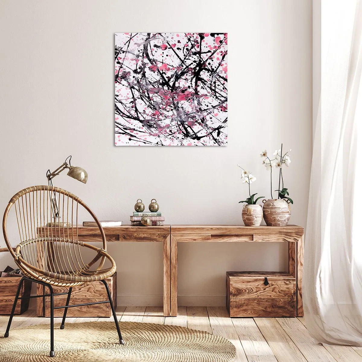 Tablou pe pânză - Natura trecătoare a vieții - 40x40 cm