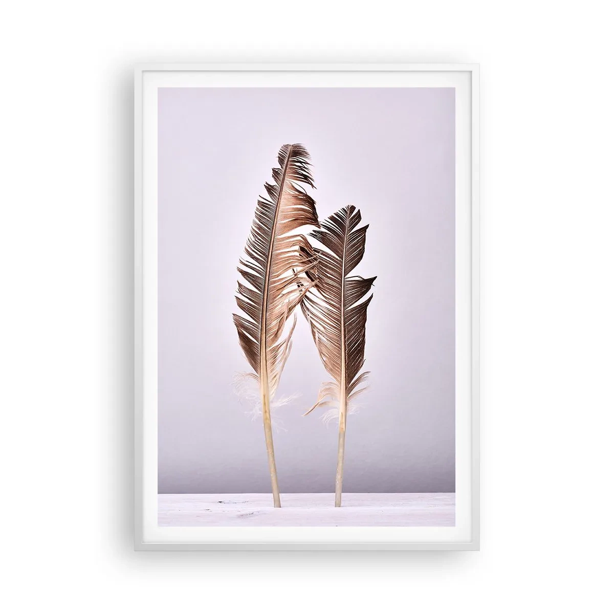 Poster în ramă albă - Împotriva neantului - 70x100 cm