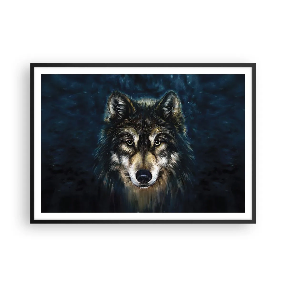 Poster în ramă neagră - Alfa? Și omega - 100x70 cm