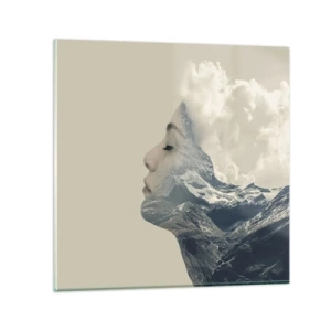 Tablou pe sticlă - Frumusețea elementelor - 60x60 cm