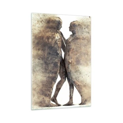 Tablou pe sticlă - Din praf s-au ridicat la iubire - 80x120 cm