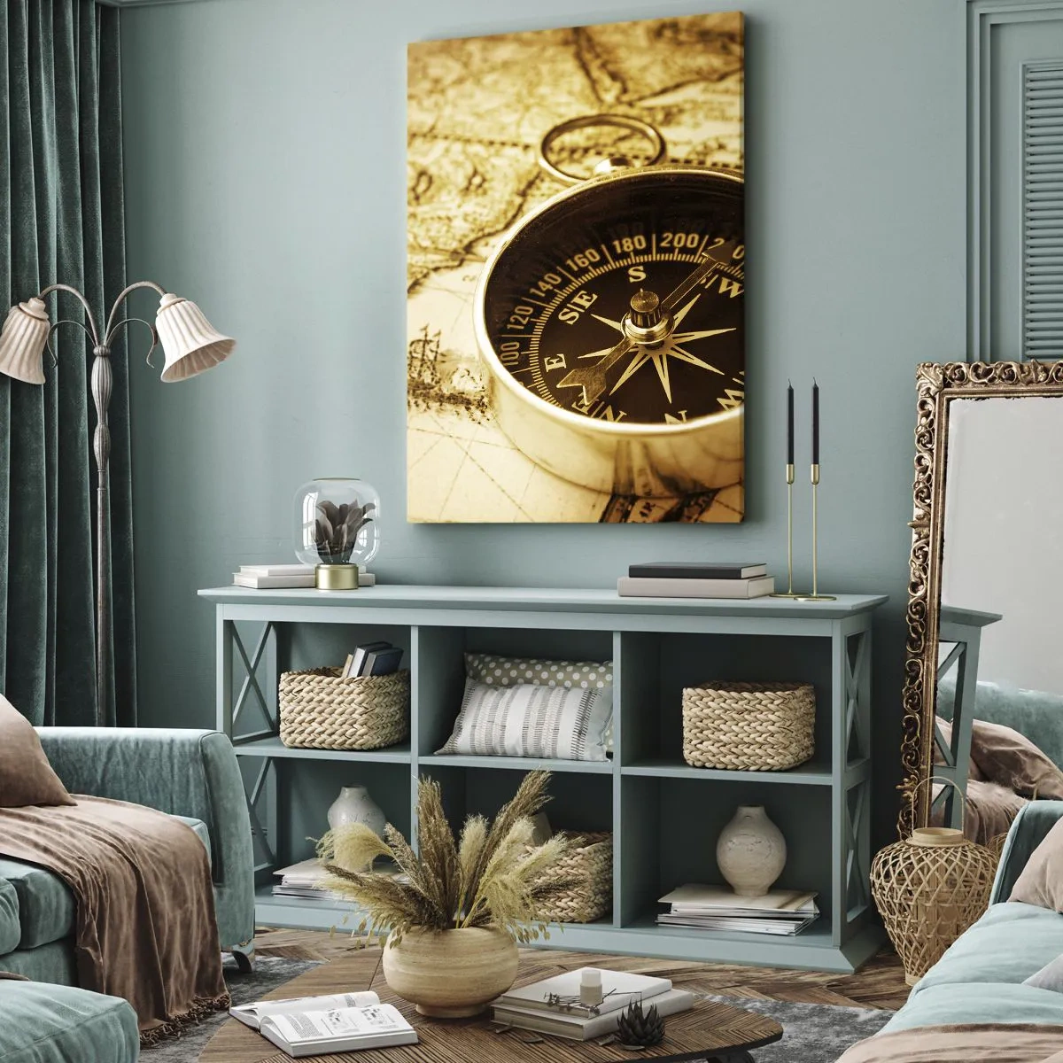 Tablou pe pânză - Est sau vest? - 65x120 cm