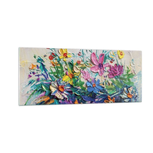 Tablou pe sticlă - Nu este deloc o natură moartă - 100x40 cm