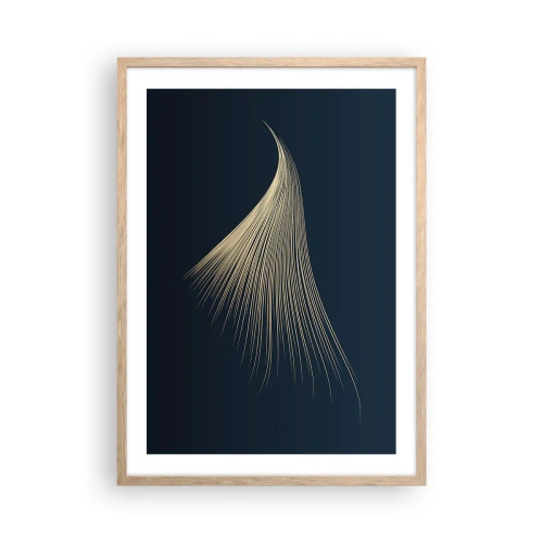 Poster în ramă de stejar deschis - Ca părul unui înger - 50x70 cm