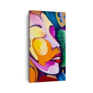 Tablou pe pânză - Atingere de culoare - 45x80 cm