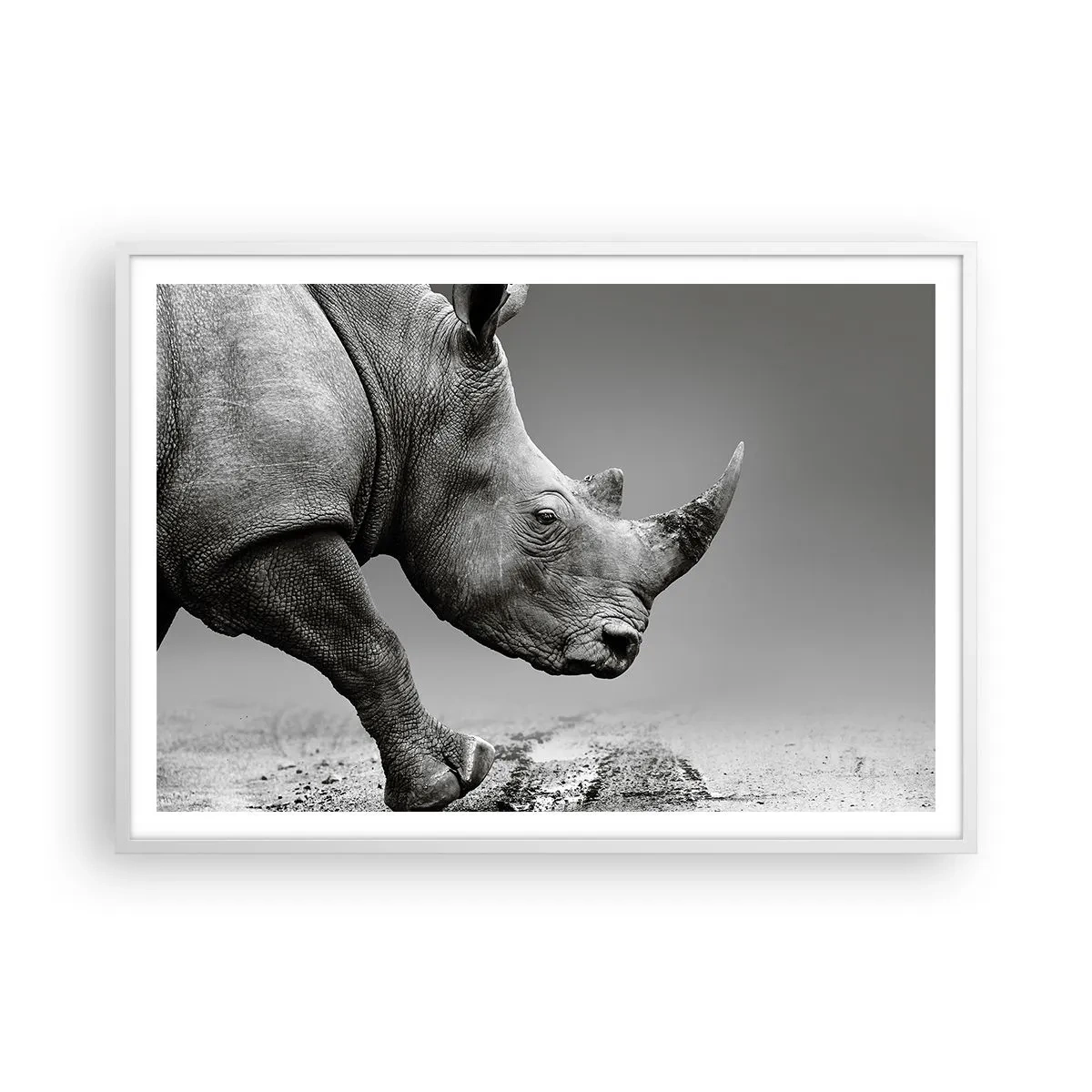 Poster în ramă albă - O forță de neoprit - 100x70 cm