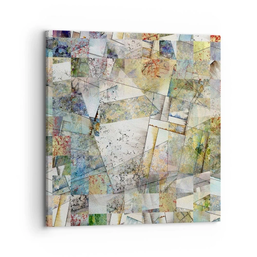 Tablou pe pânză - Remaniere geometrică - 70x70 cm