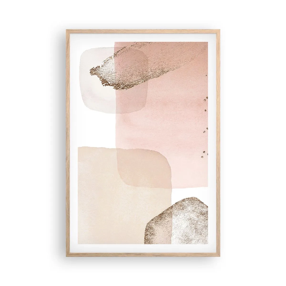 Poster în ramă de stejar deschis - O privire prin culoare - 61x91 cm