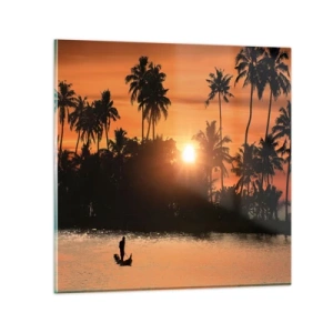 Tablou pe sticlă - Timp de relaxare - 60x60 cm