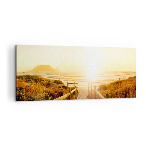 Tablou pe pânză - Prin dune spre soare - 100x40 cm