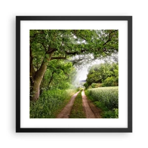 Poster în ramă neagră - Et in Arcadia ego - 40x40 cm