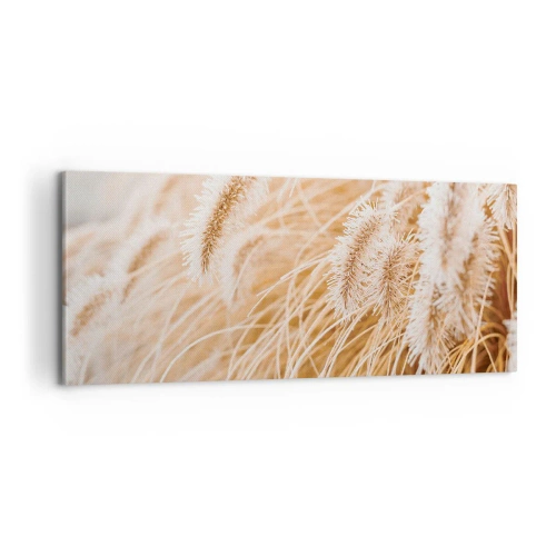 Tablou pe pânză - Foșnetul auriu al ierburilor - 100x40 cm