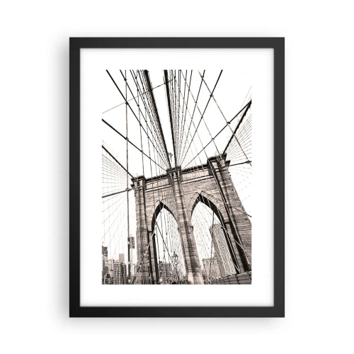 Poster în ramă neagră - Catedrala din New York - 30x40 cm