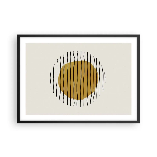 Poster în ramă neagră - Abstracție tremurândă de căldură - 70x50 cm