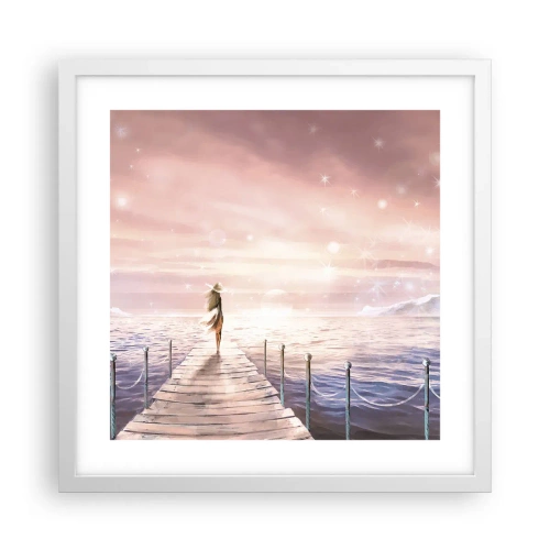 Poster în ramă albă - În lumina unui vis - 40x40 cm