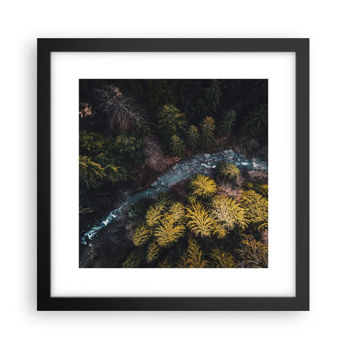 Poster în ramă neagră - Rapid și mai rapid - 30x30 cm