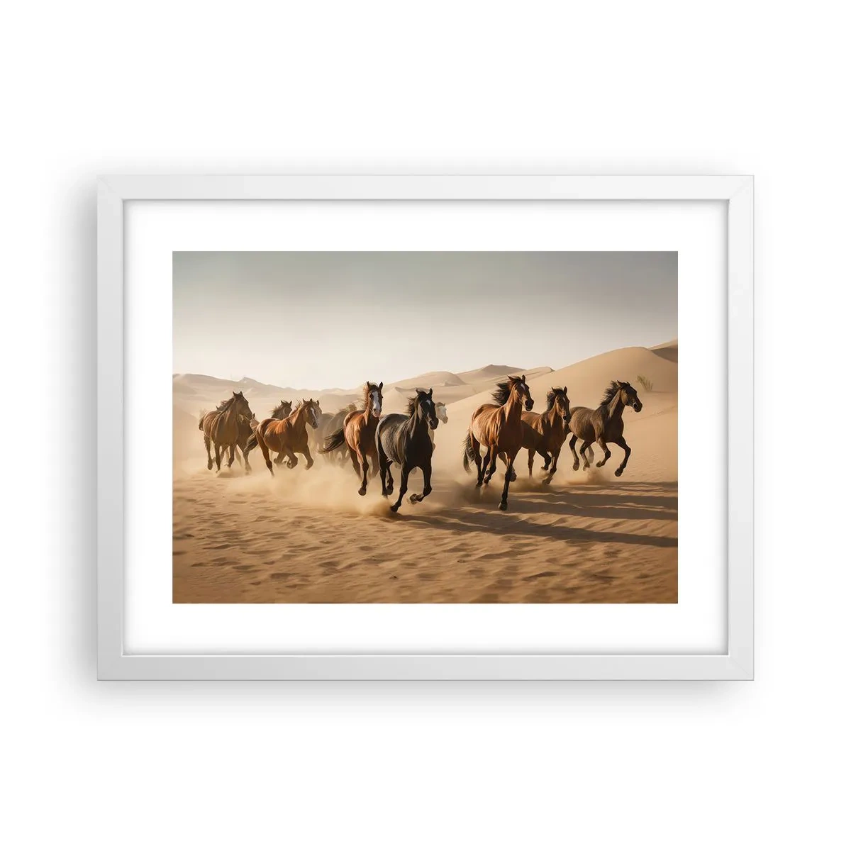 Poster în ramă albă - Liberi ca vântul - 40x30 cm