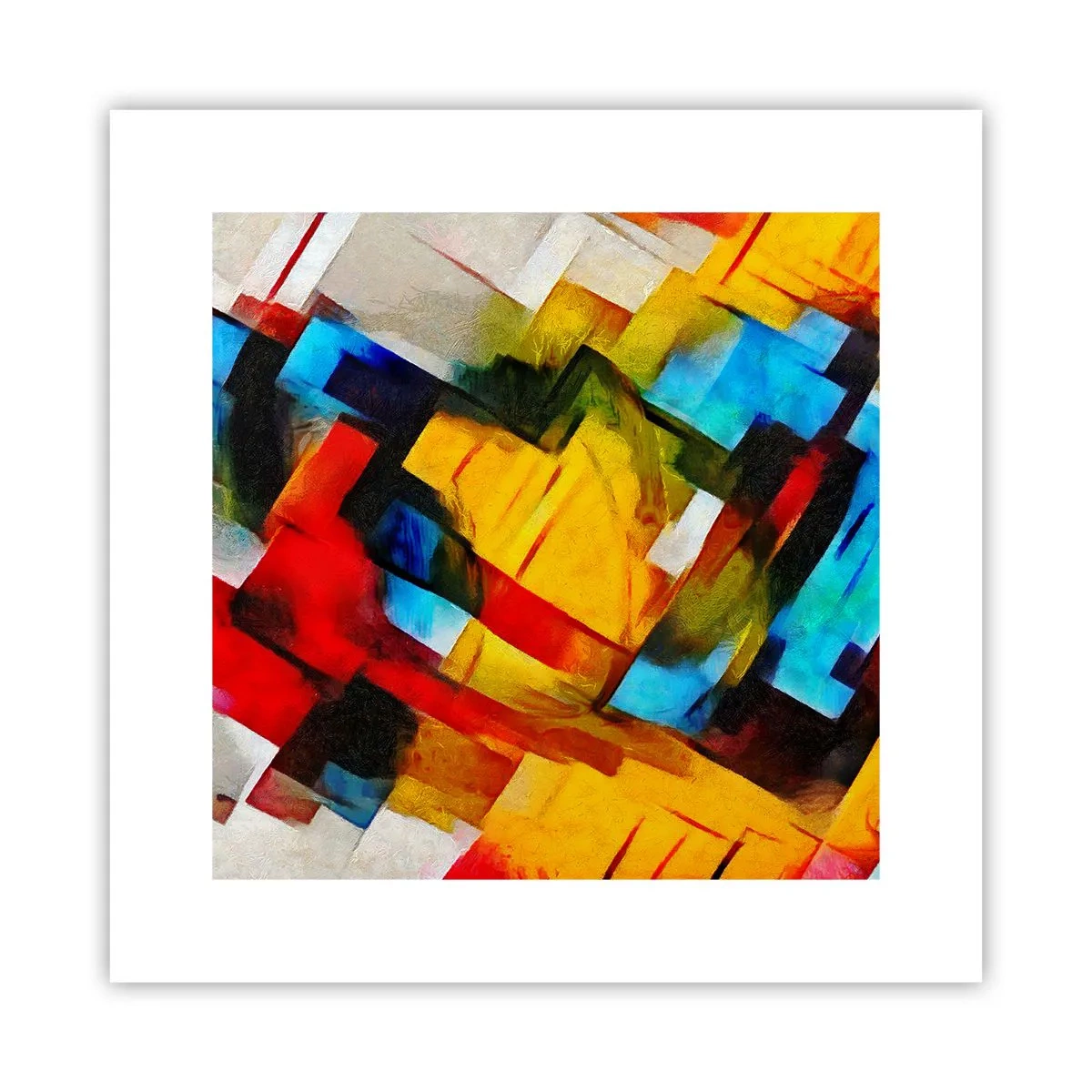 Poster - Sandviș multicolor - 30x30 cm