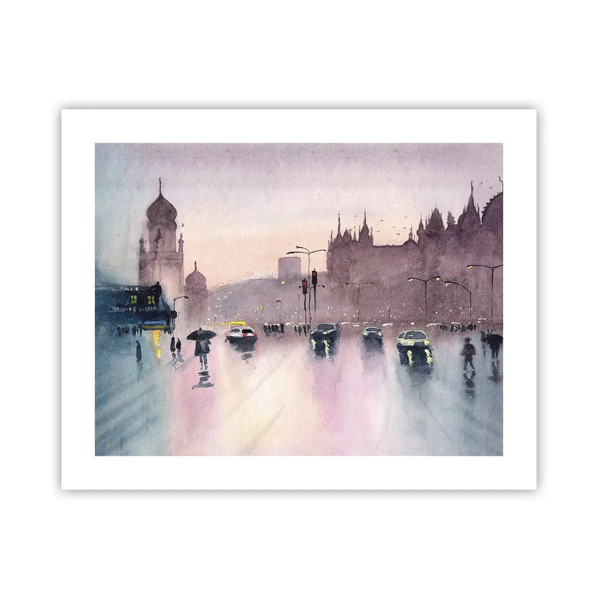 Poster - Într-o ceață ploioasă - 50x40 cm